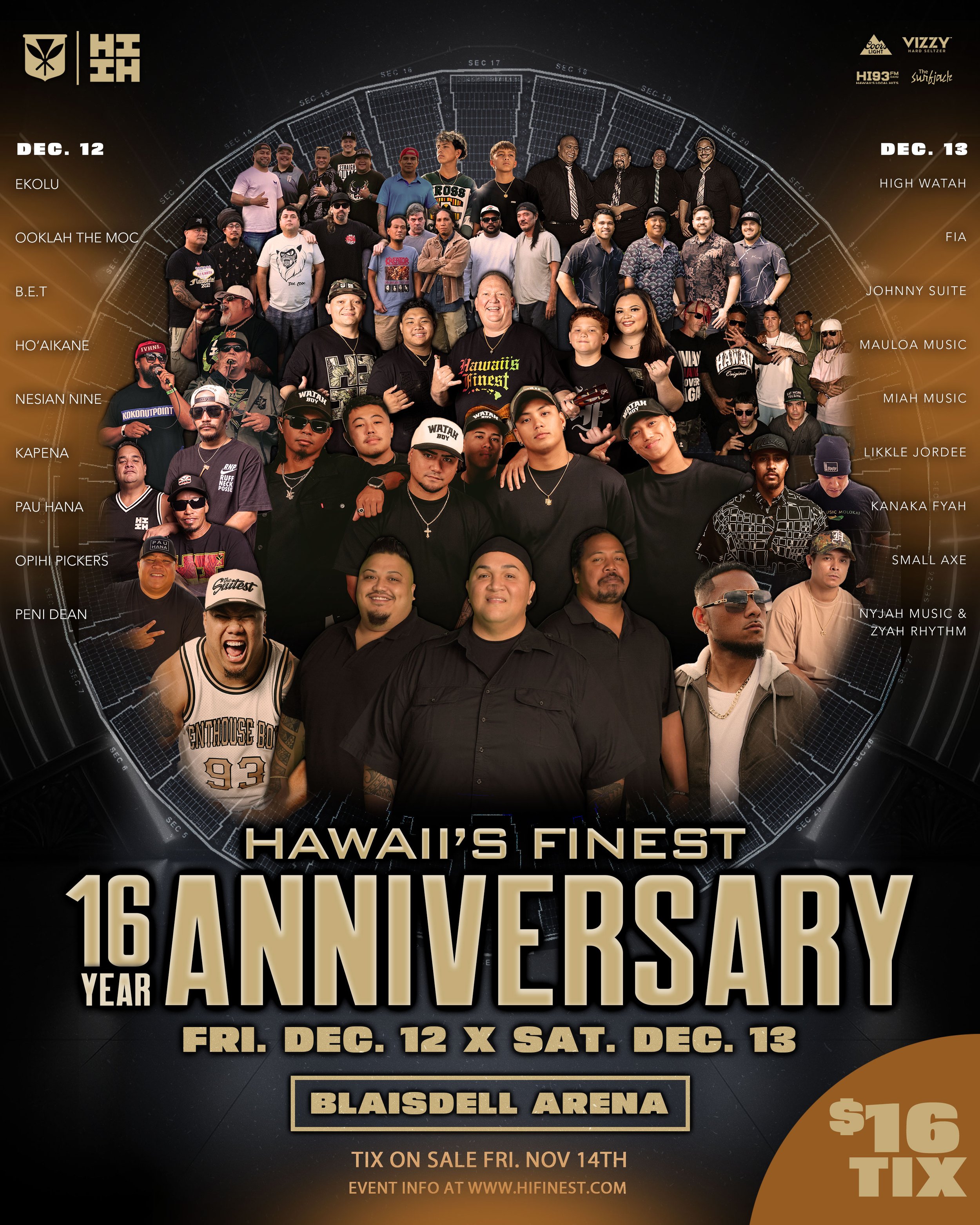 SATURDAY SHOW] HIFI 16-Year Anniversary Festival — Hawaii's Finest